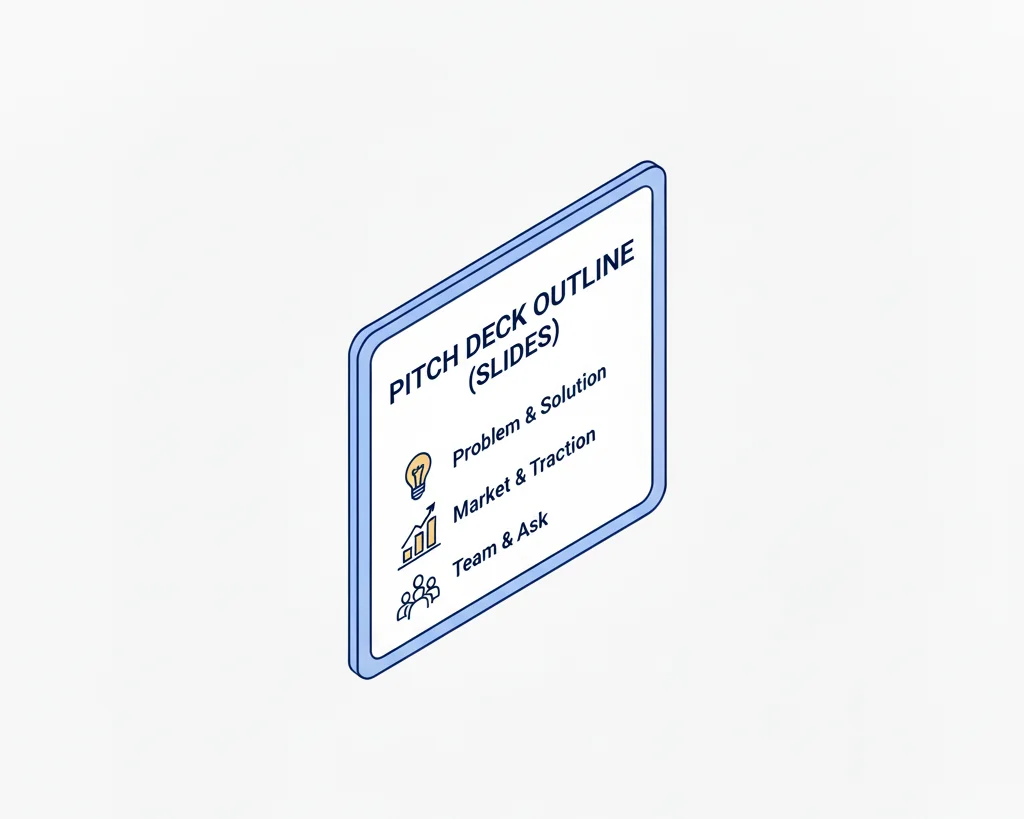 Pitch Deck Outline (Slides) preview